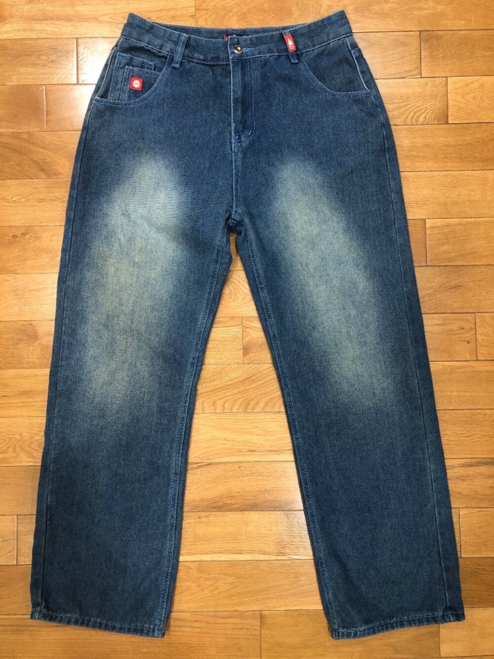 JNCO High Rise Wide Leg Blue Jeans Indie Sleaze Grunge Retro Y2K Urban VTG Sz 29
